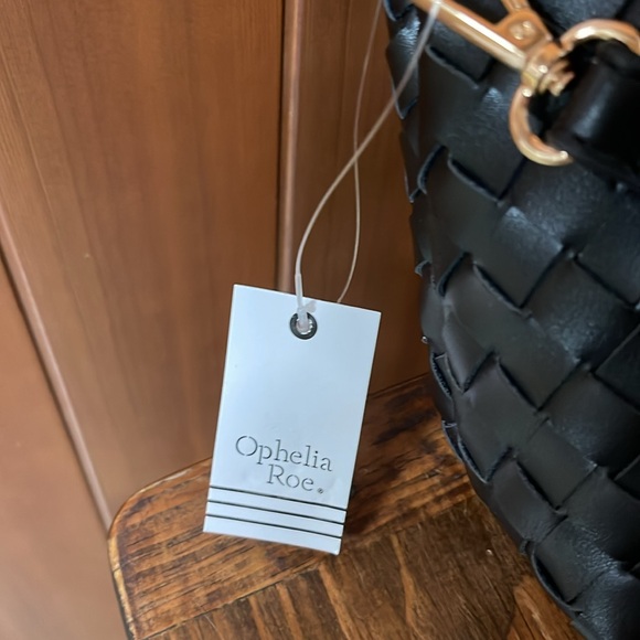 Ophelia Roe Black Knotted Handle Bag Purse NWT - Picture 10 of 10